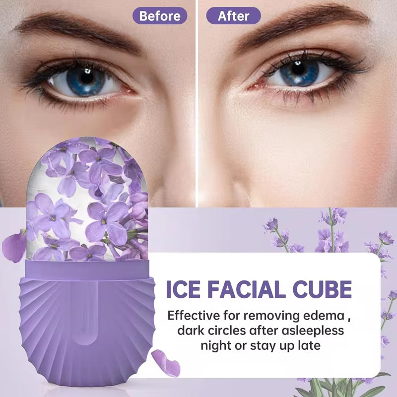 Ice Facial Roller Skin Care Beauty Lifting Contouring Tools Ice Cube Trays Ice Globe Balls Face Treatment Skin Care Tool