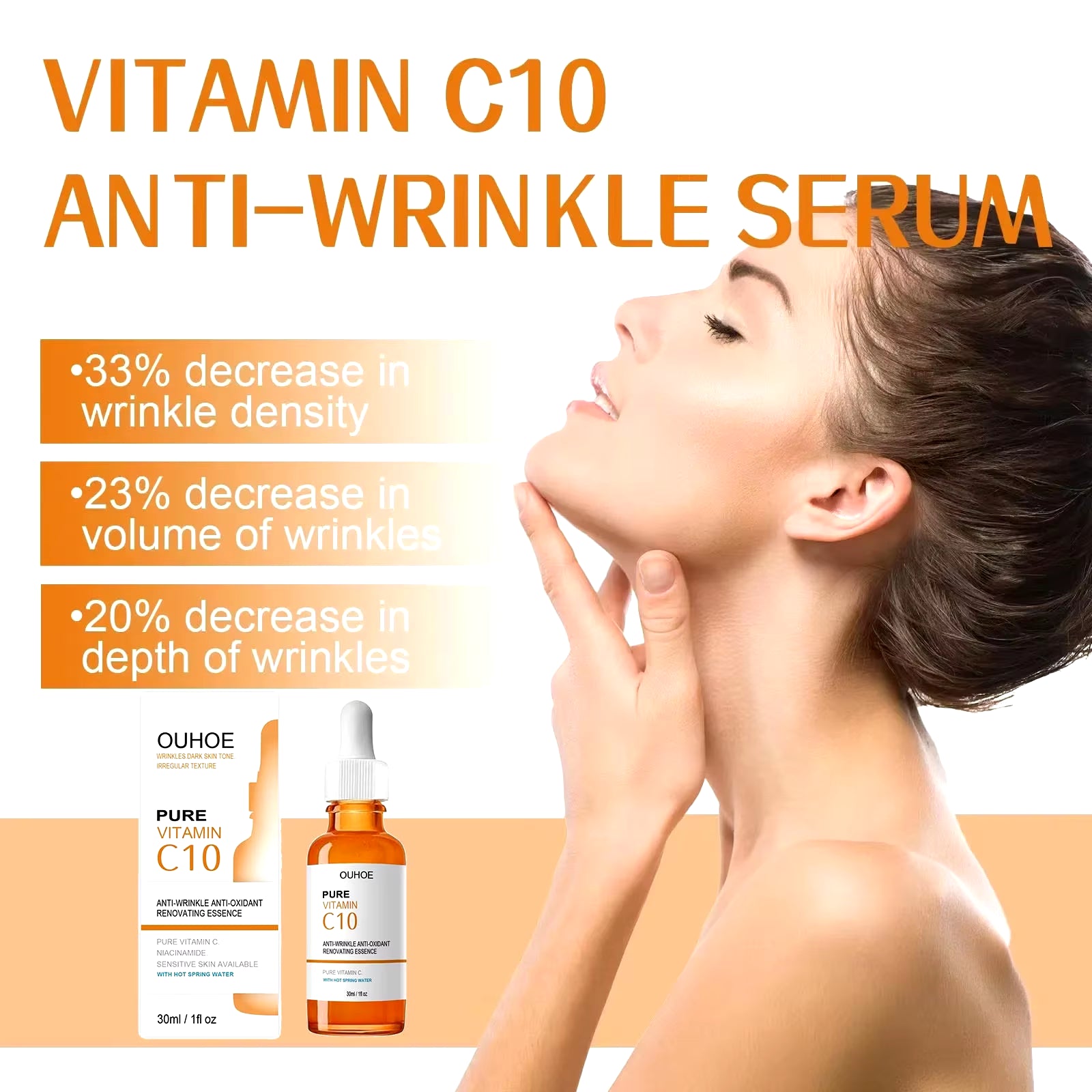 Revitalizing Vitamin C Face Serum - Anti-Aging, Firming, and Brightening Essence for Youthful Skin