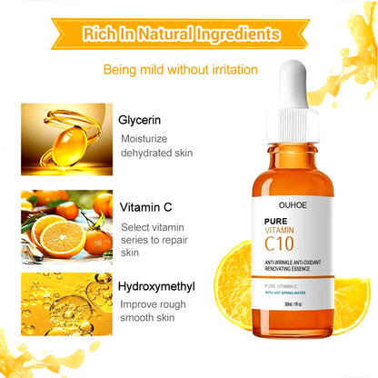 Revitalizing Vitamin C Face Serum - Anti-Aging, Firming, and Brightening Essence for Youthful Skin