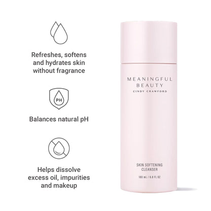 Meaningful Beauty Fragrance-Free Skin Softening Cleanser - Non-Foaming Face Wash